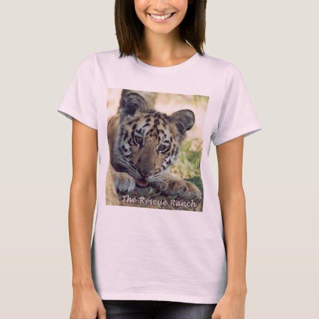 T-shirts jovem tigre peek-a-boo (Frente)