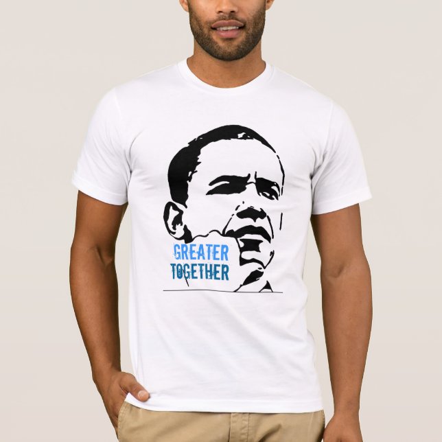 T-shirts Jovens americanos para Obama 2012 (Frente)