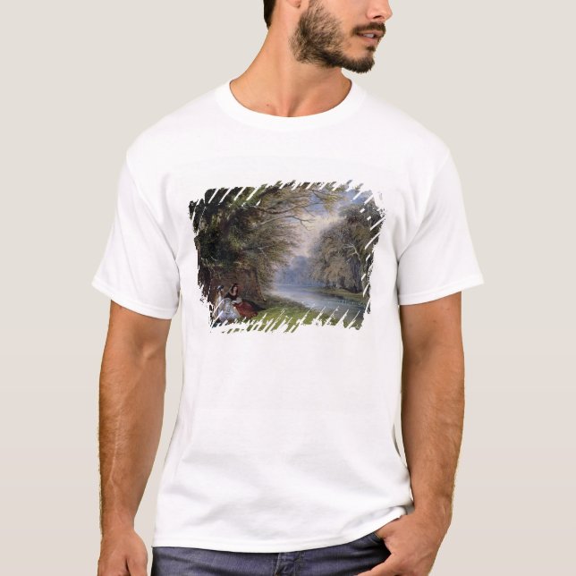 T-shirts Jovens senhoras por um rio (Frente)