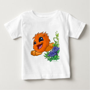 T-shirts JubJub alaranjado feliz na central de Neopia