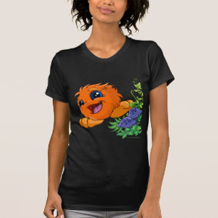 T-shirts JubJub alaranjado feliz na central de Neopia
