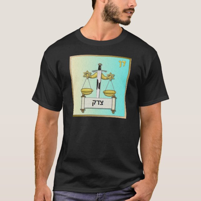 T-shirts Judaica 12 Tribos Israel Dan Art (Frente)