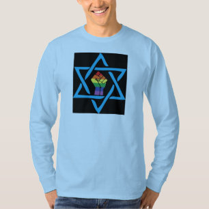 T-shirts Judaico preto alegre