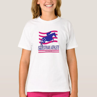 T-shirts Jumper Equestrian Athlete Girls Ringer T shirt