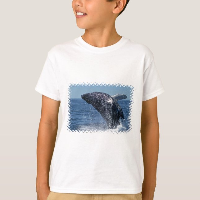 T-shirts Jumping Humpback Whale Sweet (Frente)