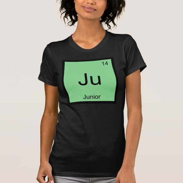 T-shirts Júnior Nome Elemento Químico Tabela Periódica (Frente)