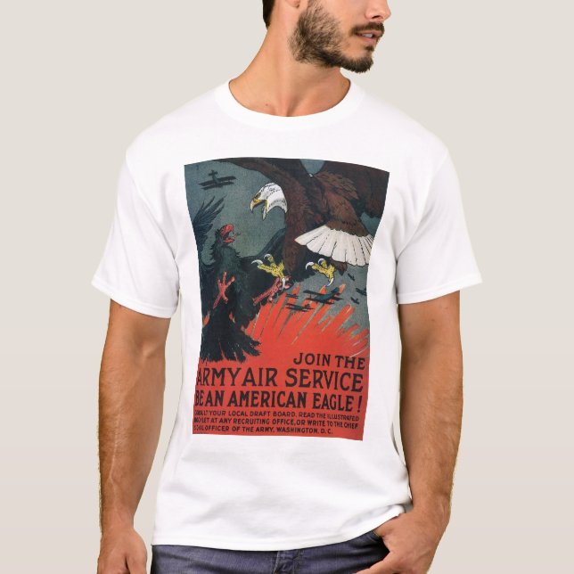 T-shirts Junte-se ao Serviço Aéreo do Exército (Frente)