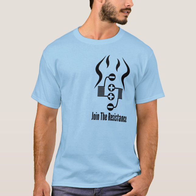 T-shirts Junte-se ao T da cor da resistência (Frente)