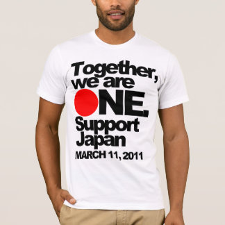 T-shirts "Junto nós somos UM. T de Japão do apoio"