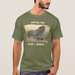 T-shirts Justiça para Cecil & Jericho os Leões Irmãos