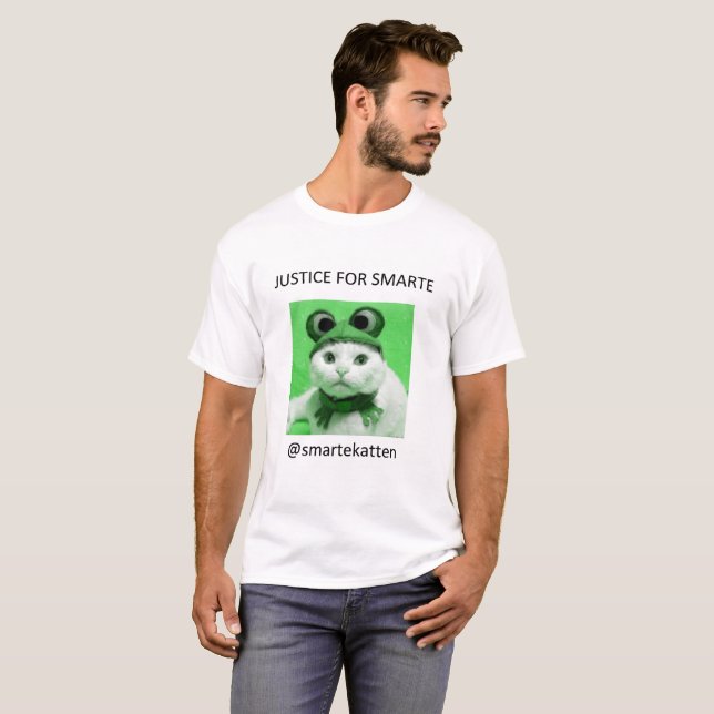 T-shirts Justiça para Smarte - skjorte de T (Frente Completa)