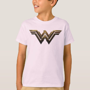 T-shirts Justice League   Metallic Wonder Woman Symbol