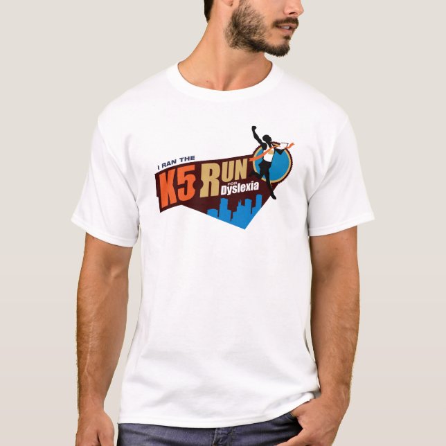 T-shirts K5 funcionado para a dislexia (Frente)