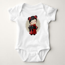 T-shirts Kaiko a boneca kokeshi