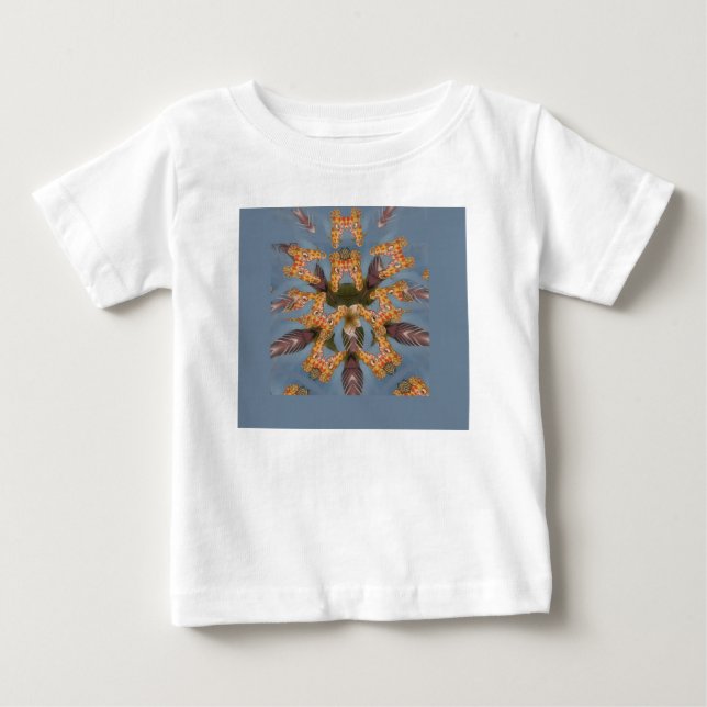T-shirts Kaleidoscope Girafa Mandala: Arte Safari Abstrato (Frente)