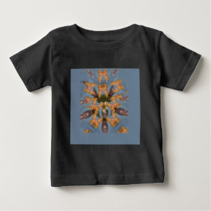 T-shirts Kaleidoscope Girafa Mandala: Arte Safari Abstrato
