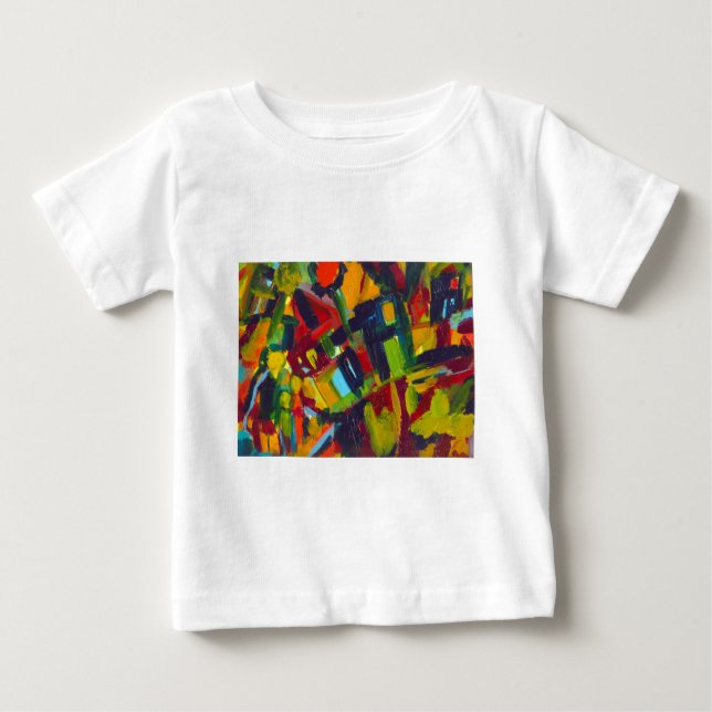 T-shirts Kandinsky 304 Abstrato Colorido (Frente)