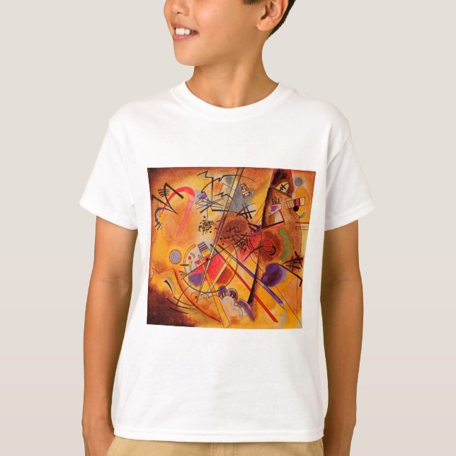 T-shirts Kandinsky Abstrato Trabalho de arte (Frente)