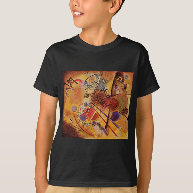 T-shirts Kandinsky Abstrato Trabalho de arte (Frente)