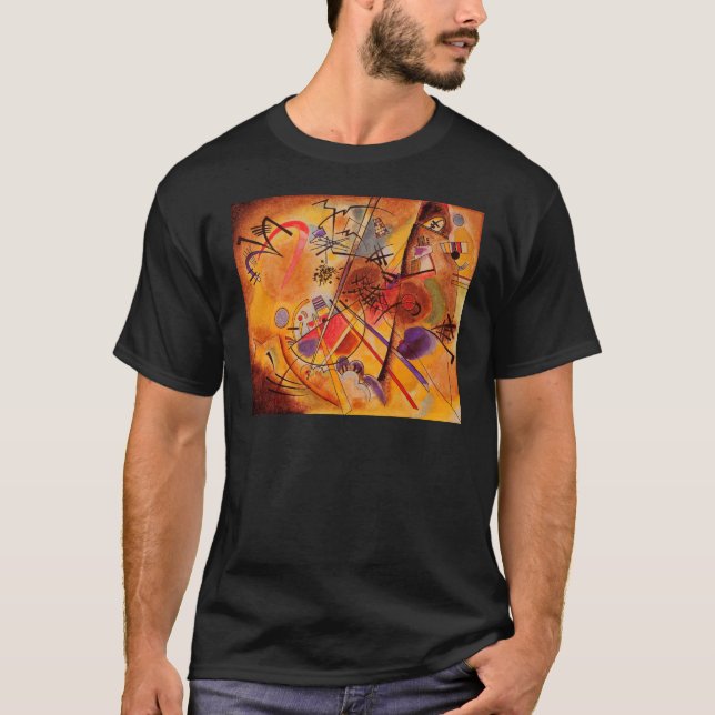T-shirts Kandinsky Abstrato Trabalho de arte (Frente)