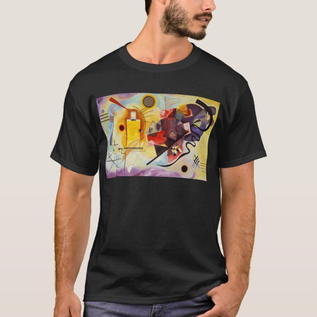 T-shirts Kandinsky Amarelo Azul (Frente)