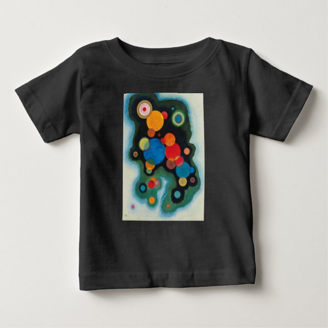 T-shirts Kandinsky aprofundou o óleo de Abstrato de impulso (Frente)