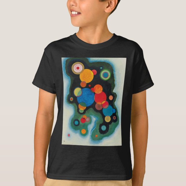T-shirts Kandinsky aprofundou o óleo de Abstrato de impulso (Frente)