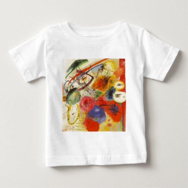 T-shirts Kandinsky Black Trakes Abstrato Painting (Frente)