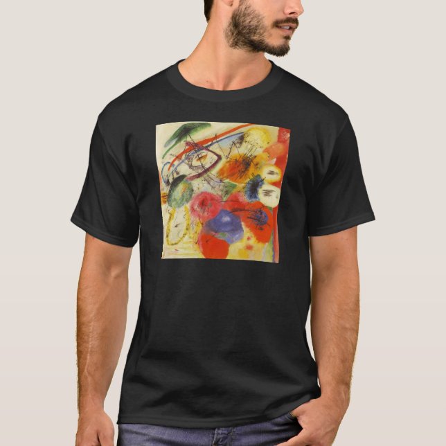 T-shirts Kandinsky Black Trakes Abstrato Painting (Frente)