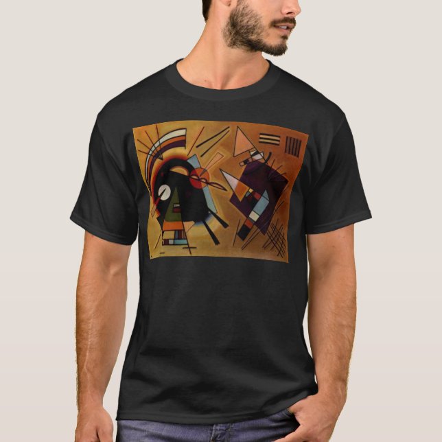 T-shirts Kandinsky Black Violet (Frente)