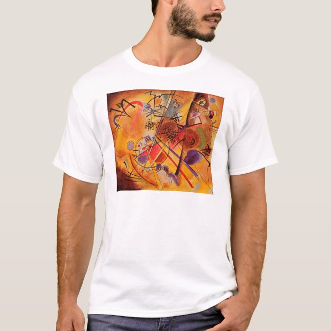 T-shirts Kandinsky Brown Yellow Red Blue (Frente)