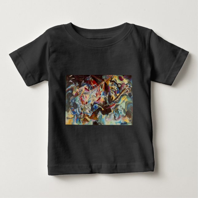 T-shirts Kandinsky Composition VI Abstrato Pintura (Frente)