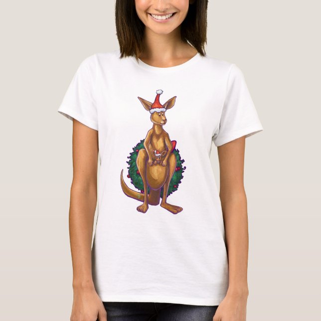T-shirts Kangaroo Christmas StarNight (Frente)