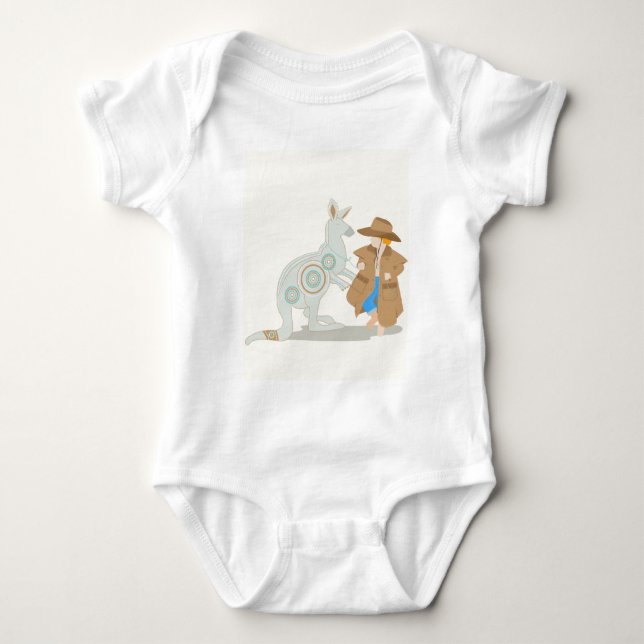 T-shirts Kangaroo original art impressão (Frente)