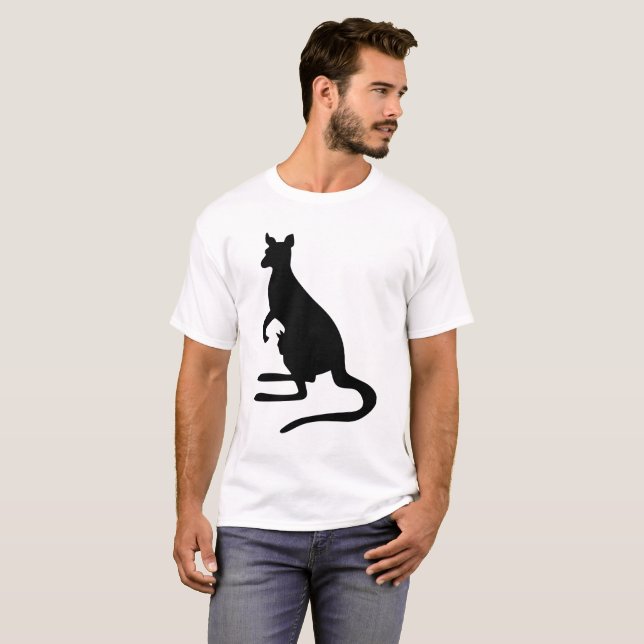 T-shirts Kangaroo Silhouette (Frente Completa)
