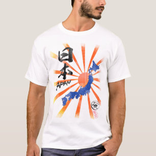 T-shirts Kanji de Japão = de Nipónico