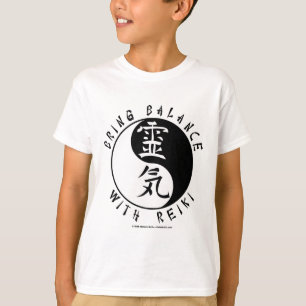 T-shirts Kanji de Yin Yang Reiki