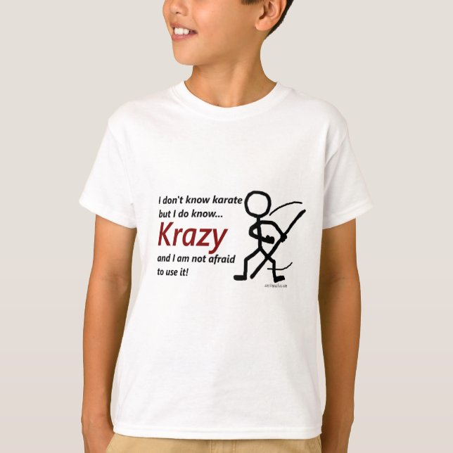 T-shirts Karaté de Krazy (Frente)