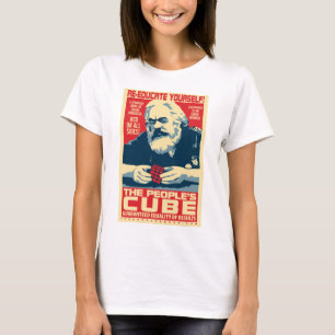 T-shirts Karl Marx - o cubo do pessoa: Parte superior das