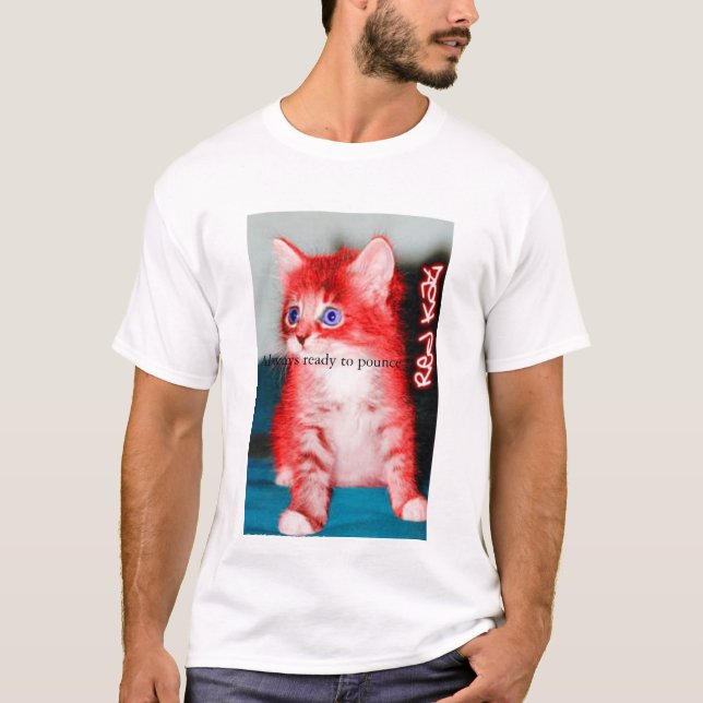 T-shirts kat vermelho (Frente)