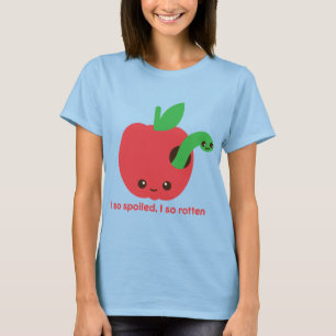 T-shirts Kawaii Apple podre
