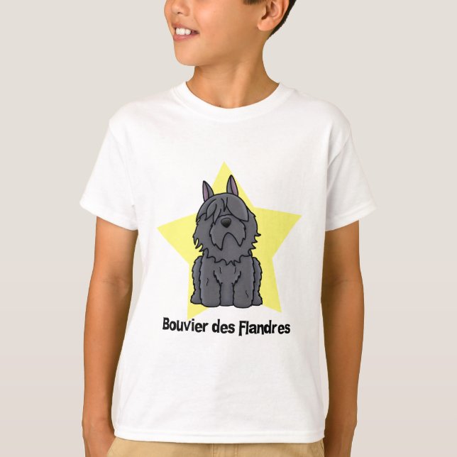 T-shirts Kawaii Star Bouvier des Flandres (Frente)