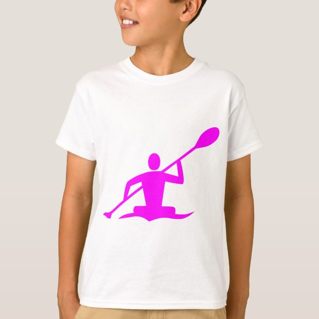 T-shirts Kayaking - Magenta (Frente)