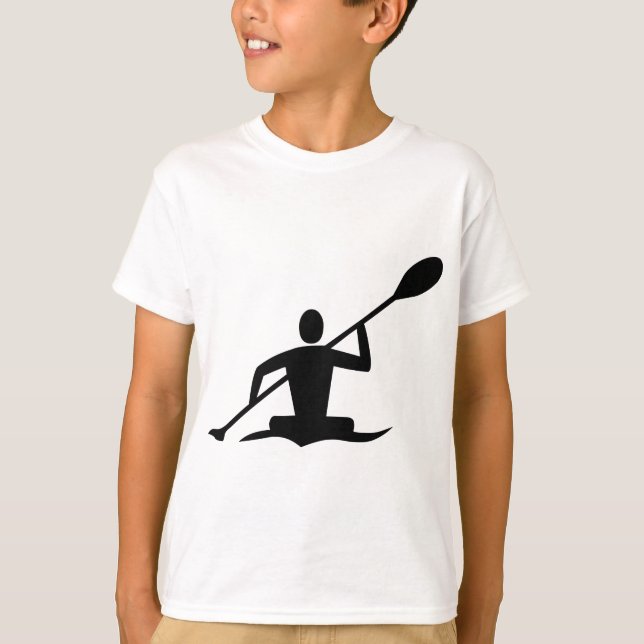 T-shirts Kayaking - Preto (Frente)