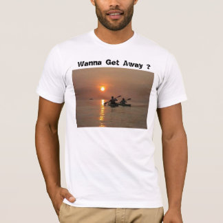 T-shirts kayaking, quer obter afastado?