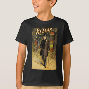 T-shirts Kellar nas madeiras com demónios