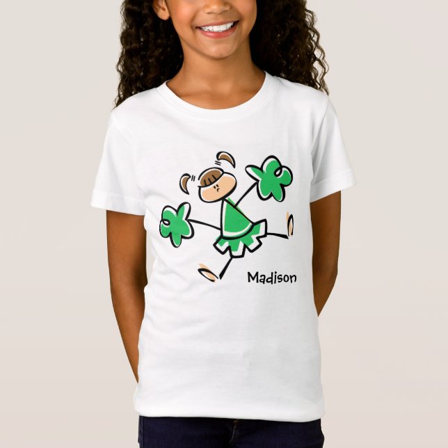 T-shirts Kelly Green Cheerleader (Frente)