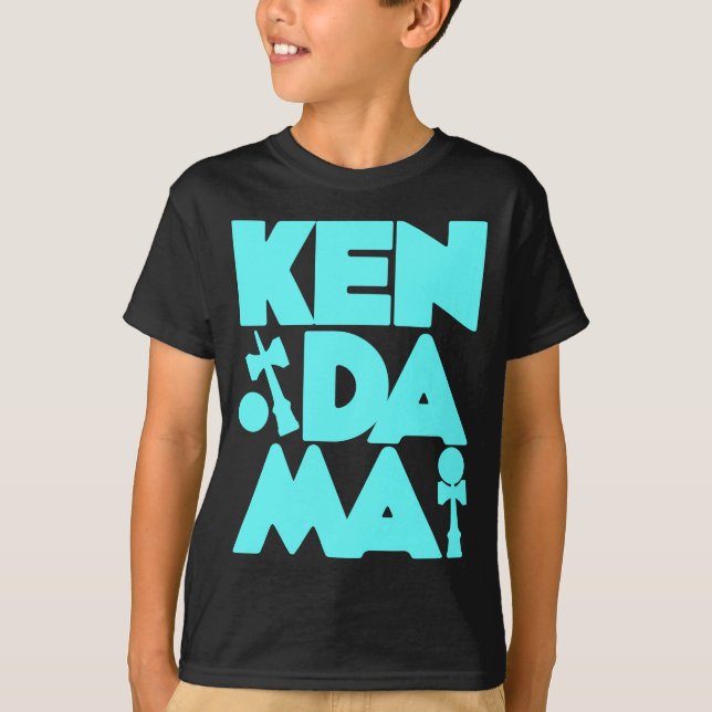T-shirts Kendama cubado 2, blue2 (Frente)