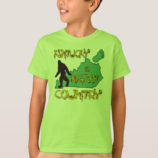 T-shirts Kentucky é país de Bigfoot (Frente)