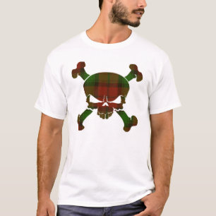 T-shirts Kerr Tartan Skull Sem Banner